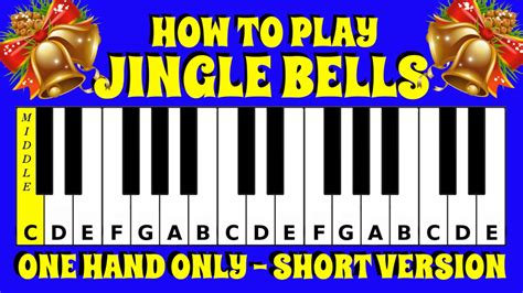 play jingle bells piano keyboard tutorial letter notes