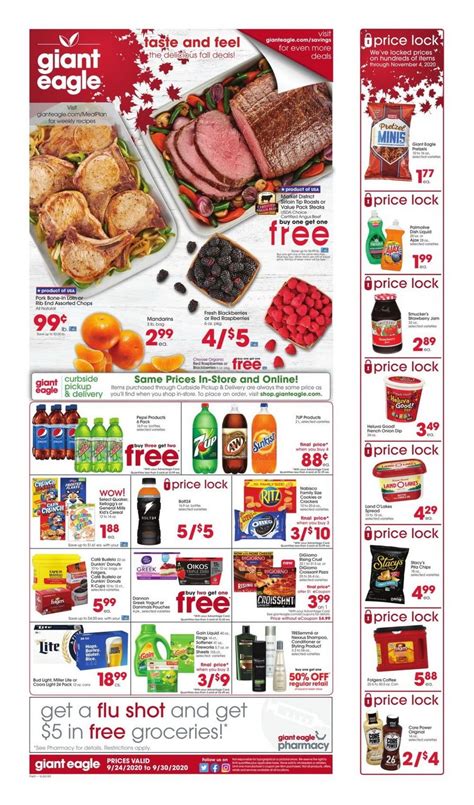 giant eagle weekly ad sep  sep