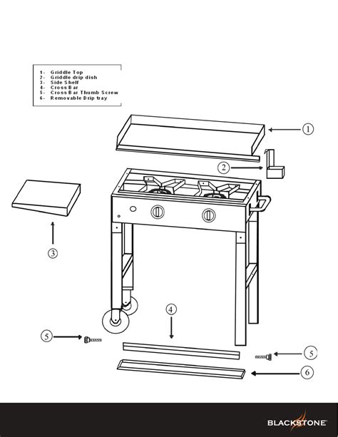 blackstone grill  griddle cooking station  users manual page
