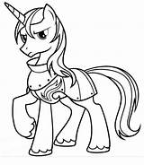 Shining Halaman Malvorlagen Einhorn Haiwan Kertas Mewarna Cadance Gamesmylittlepony Kidipage sketch template