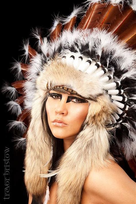 tribal feather headdress native american indian shaman chief editorial avant garde chic