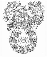 Coloring Christmas Pages Reindeer Adults Printable Sheets Colouring Adult Deer Coloringbay Books Mandala Learning Easter Choose Board Bear Community sketch template