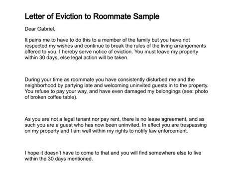 printable sample  day notice  vacate template form eviction