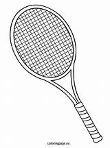 Tennis Racket Raqueta Coloringpage Badminton Preescolar Raquette Racchetta Table Raquetas Humoristique Joueur Noire Scegli sketch template