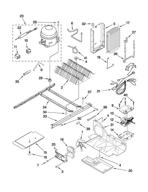 unit parts diagram parts list  model gdrvaxvy whirlpool parts refrigerator parts