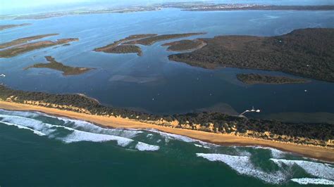 aerial view   gippsland lakes youtube