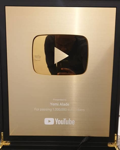 Yemi Alade Receives The Honorary Golden Play Button From