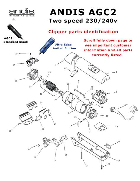 andis clipper parts diagram wiring diagram list