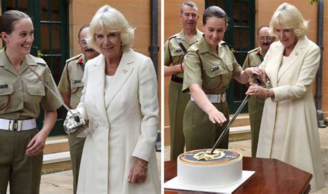 Camilla S At It Again Duchess Wields Sword After Host Makes Risqué
