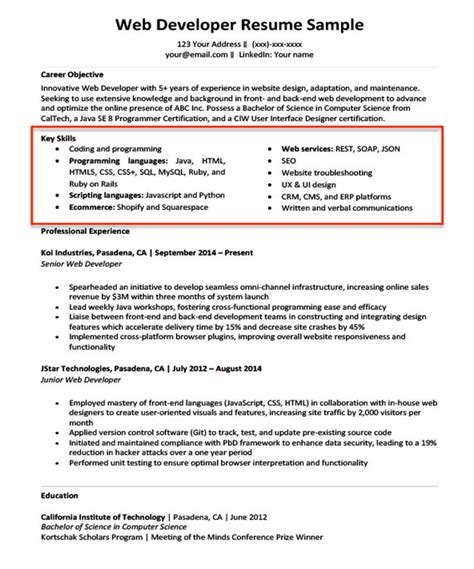 professional qualifications  resume   write  summary