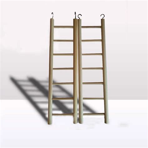 wood high quality birds wooden ladders climbing  ladder bird cage accessories parrot toys