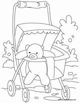 Coloring Pages Seat Pram Car Stroller Kids Getdrawings Getcolorings Choose Board sketch template