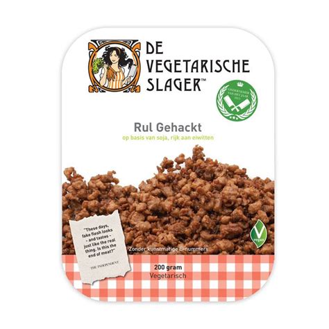 vegetarische slager rul gehackt bestellen vegetarisch veganistische producten hondenvoer