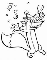 Swiper Coloring Pages Dora Fox Explorer Clip Swiping Color Library Clipart Template Printable Getdrawings Getcolorings Popular Cartoon sketch template