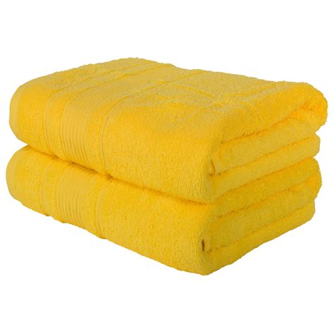 qute home luxury  piece cotton bath towel set yellow walmartcom