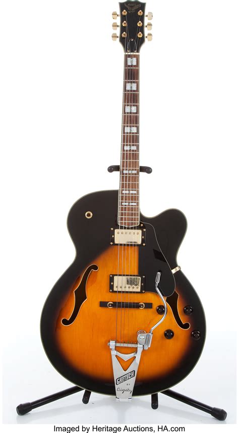 ehl sunburst archtop electric guitar  serial lot  heritage auctions