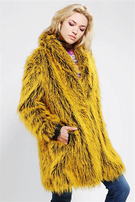Lyst Urban Outfitters Bitching Junkfood Nocolette Shaggy Faux Fur