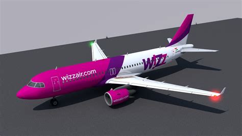 airbus  livery wizz air  model cgtrader