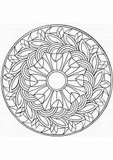 Mandala Coloring Pages Adult Colouring Kleurplaat sketch template