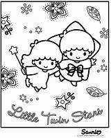 Twin Fanpop Twins Colorear Silvitablanco Kitty Colouring Sanrio Angelitos sketch template