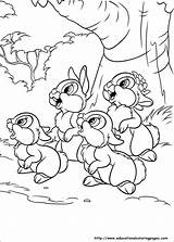 Disney Coloring Bunnies Pages Coelho Bambi Kids Para Dibujos Imprimir Colorear Coloriage Printable Bunny Visit Forum sketch template