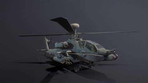 Boeing Ah 64d Longbow Apache Attack Helicopter 3d Model By Charles