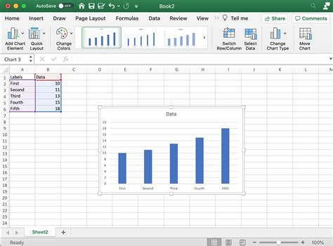 create bar charts  excel