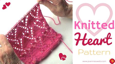 heart knitting pattern   knit hearts youtube