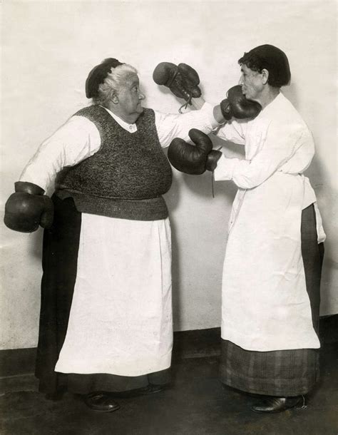 Humorous Vintage Photos Of Women Boxing In Skirts And