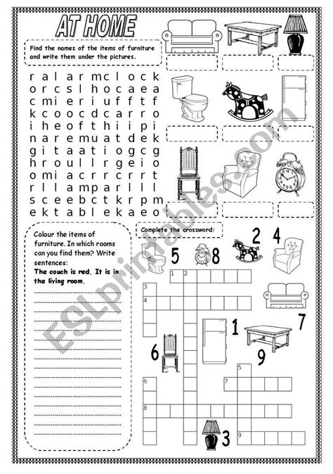 home  esl worksheet  kamilam