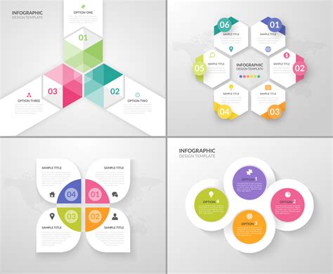 abstract infographic design vector templates vector art graphics