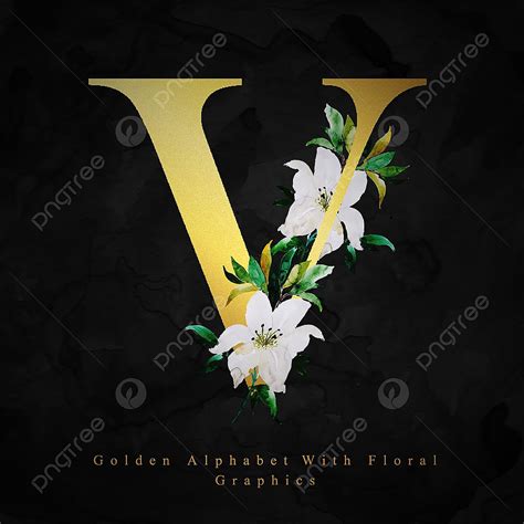 letter  vector hd images golden alphabet letter  watercolor floral