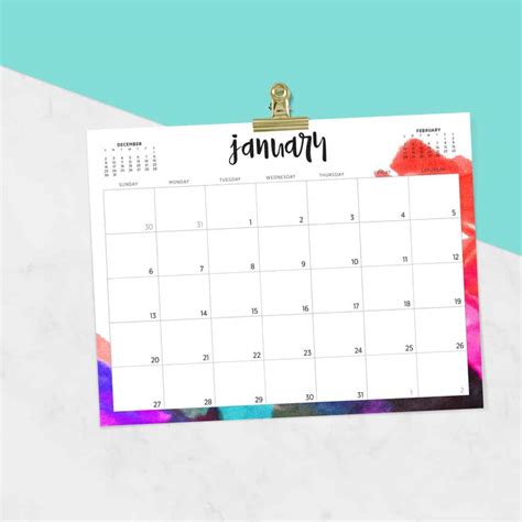 printable calendars  designs  choose