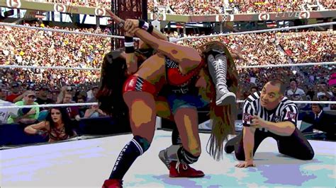 Reaction Aj Lee And Paige Vs Nikki And Brie Bella