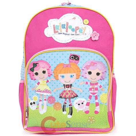 lalaloopsy friends school backpack  large book bag sew magical sew