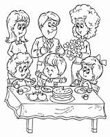 Birthday Party Coloring Pages Celebrating sketch template