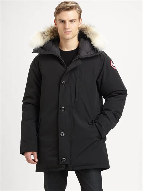 canada goose chateau parka in black for men lyst