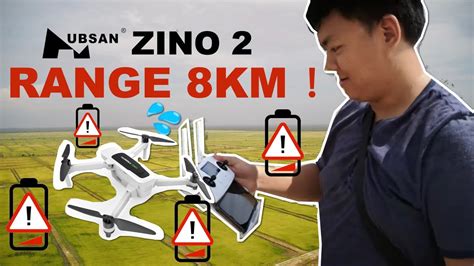 hubsan zino  km range test crash  km distance  kfps recorded youtube