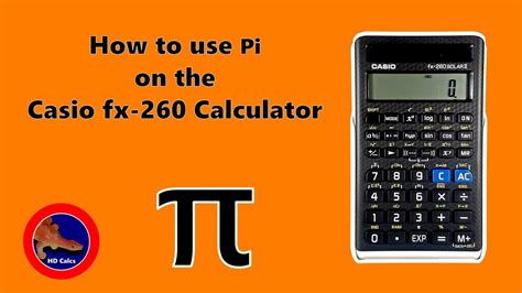 pi   casio fx  calculator youtube