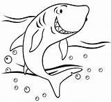 Shark Coloring Pages Megalodon Colouring Template Kids Printable Templates Print Sharks Color Shape Animal Sheets Mermaid Fish Crafts Friendly Getcolorings sketch template