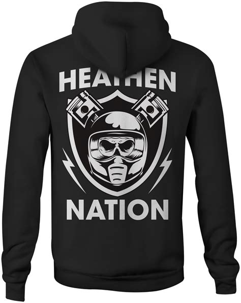 shield hoodie heathen
