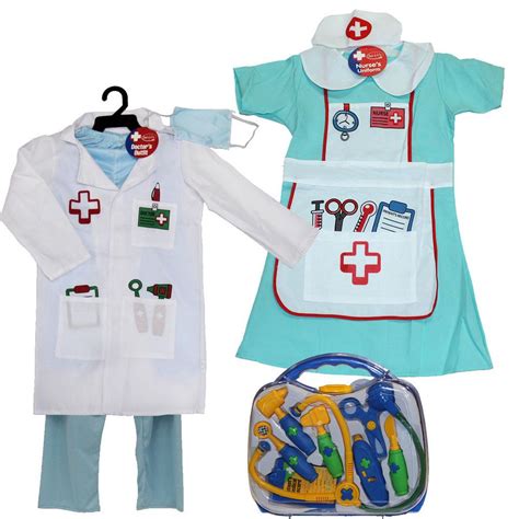nurse doctor dress  role play outfit childrens fancy dress kids