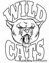 Mascot Wildcats sketch template