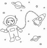Astronauta Colorir Astronaute Astronaut sketch template