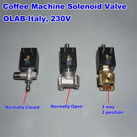 olab italy coffee maker machine solenoid valve serie   ac   brass steam hot