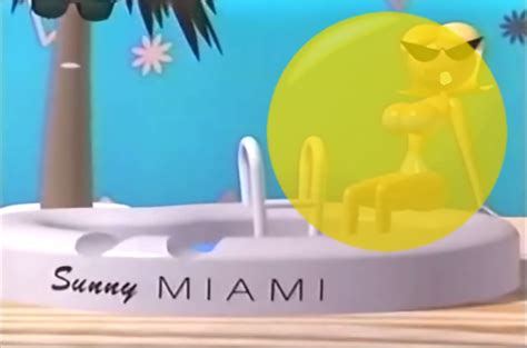 Sunny Miami Blows A Yellow Bubble By Bubblelover64 On