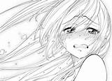 Anime Crying Girl Drawing Manga Sad Depressed Draw Drawings Girls Eye Nisekoi Coloring Komi Sketch Pages Kawaii Eyes Sketches Cute sketch template