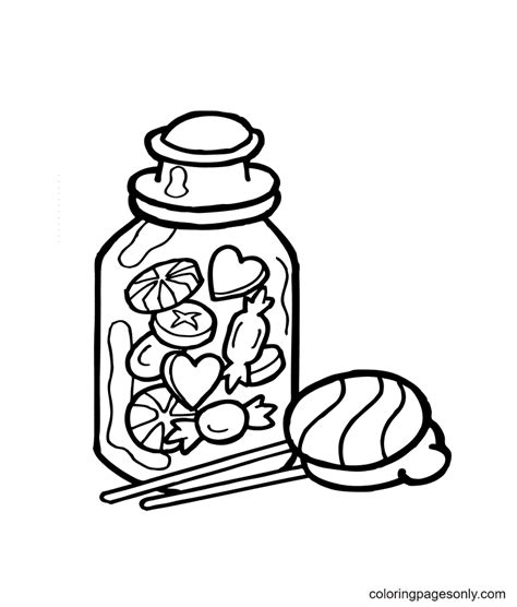 candy box coloring page  printable coloring pages