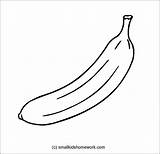 Banana Outline Drawing Sketch Line Fruits Kids Colouring Pages Coloring Print Drawings Milkshake Draiwng Getdrawings Search Papaya Paintingvalley Again Bar sketch template