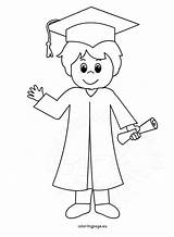 Graduation Coloring Boy Cartoon Pages Drawing Smiling Boys Graduate Coloringpage Eu Getdrawings Party Crafts sketch template